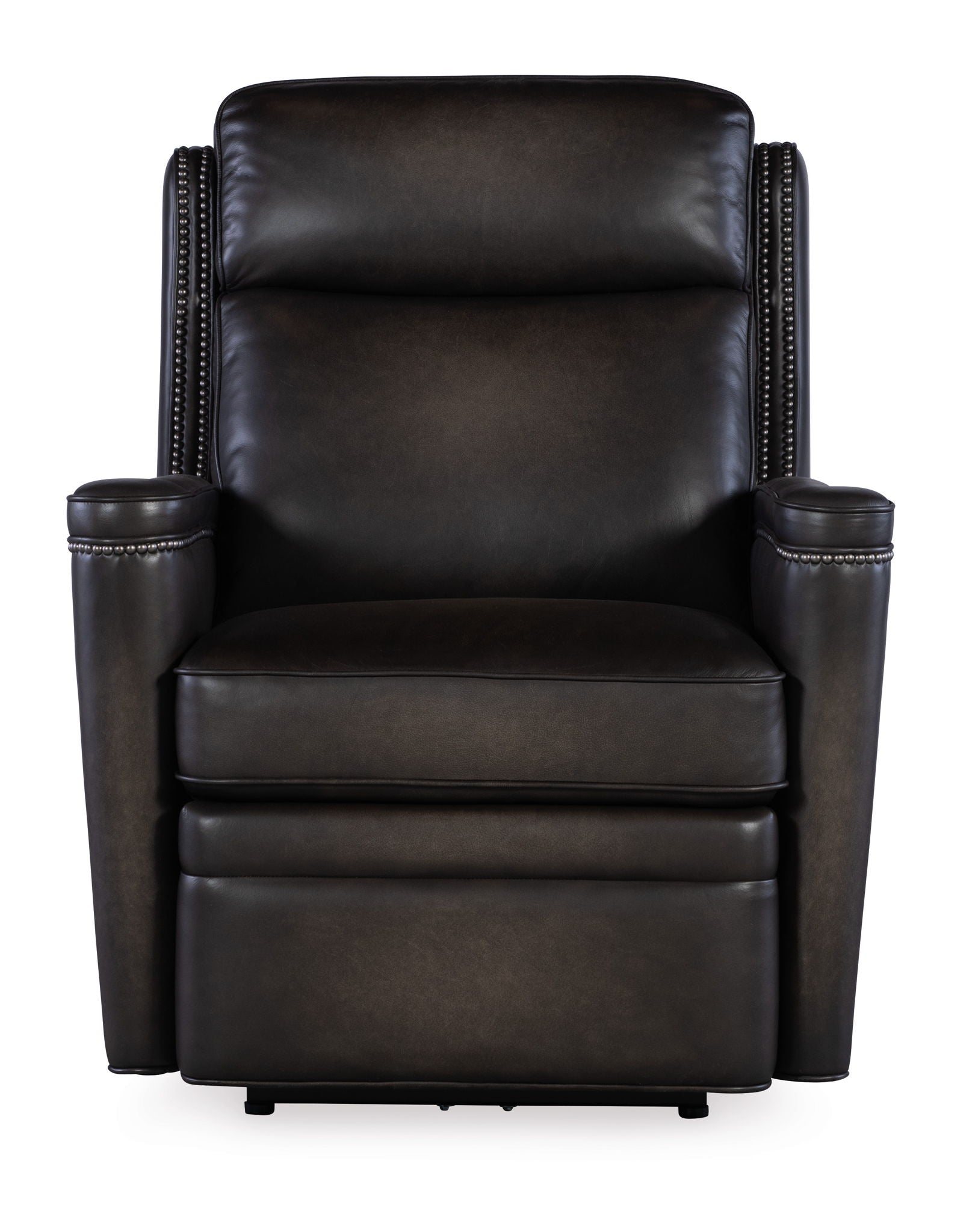 MS - Hamilton Power Recliner With Power Headrest - Dark Brown
