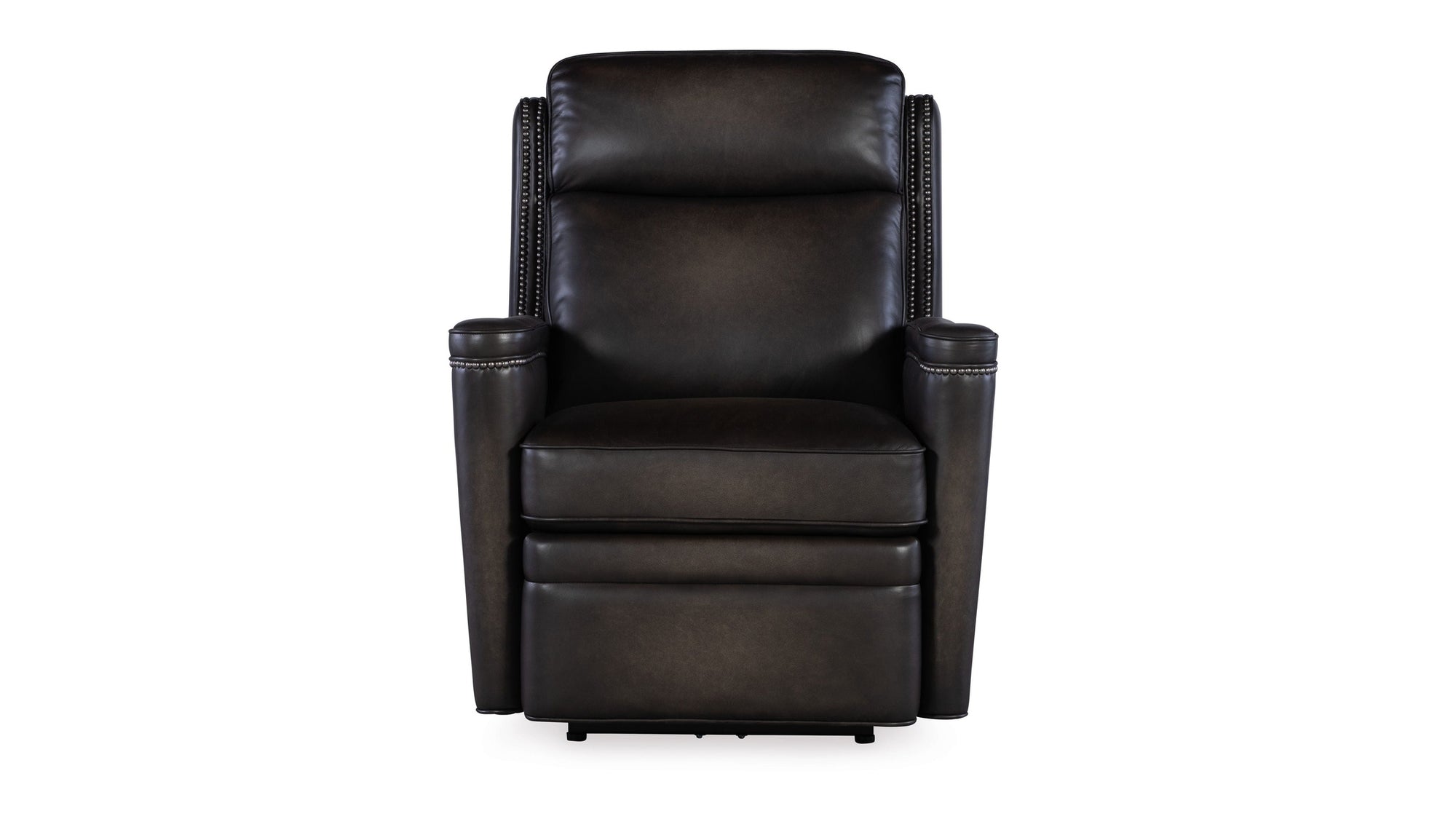 MS - Hamilton Power Recliner With Power Headrest - Dark Brown