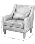 Clay - Leather Armchair - Dark Brown