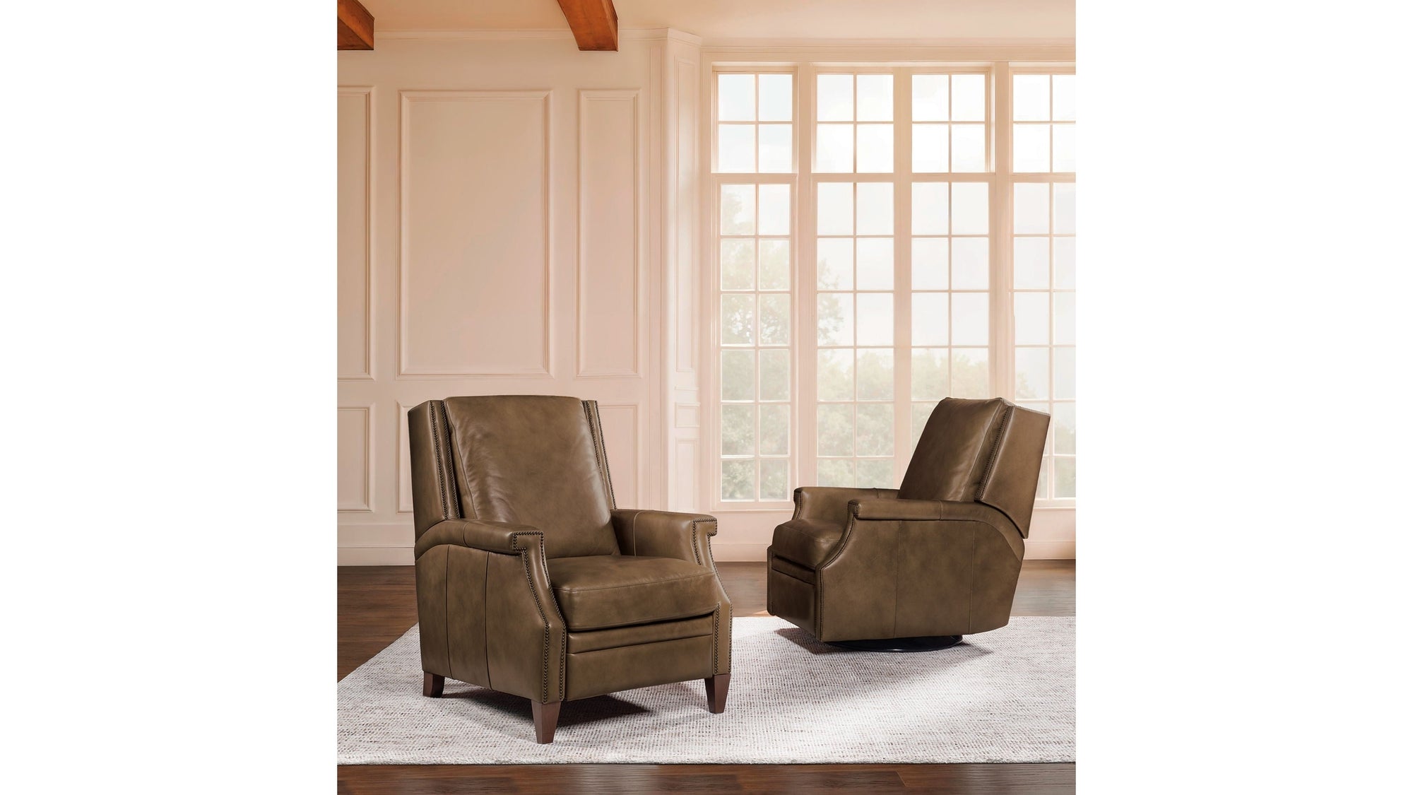 RC - Collier Press Back Recliner - Brown