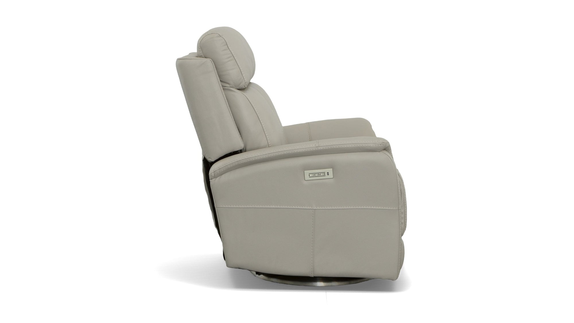 View - Power Swivel Recliner With Power Headrest