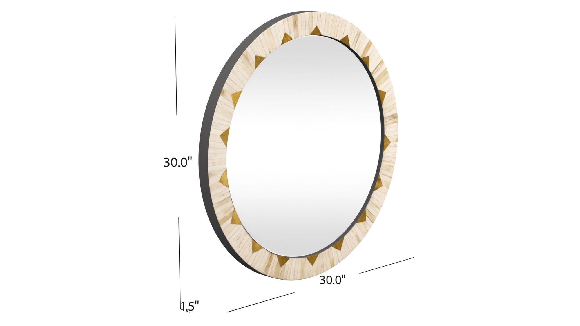 Global - Wall Mirror - Beige