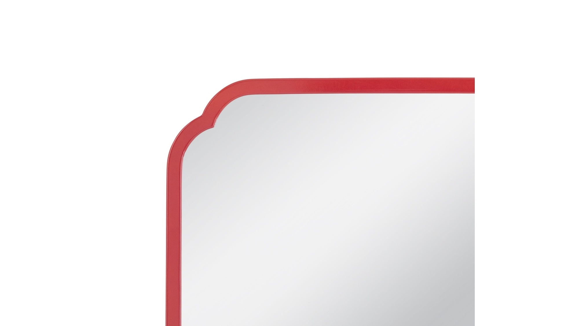 Flora - Square Wall Mirror - Red