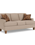 Moxy - Fabric Sofa, T-Shaped Seat Cushion, Rounded Mailbox Arms
