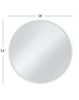 Cyprus - Wall Mirror - Glossy White