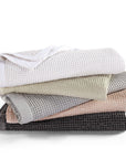 Stonewashed Cotton Waffle Weave - King Coverlet Set (Set of 3) - White