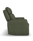 Felix - Power Reclining Loveseat With Console, Power Headrest, Lumbar, Heat & Massage
