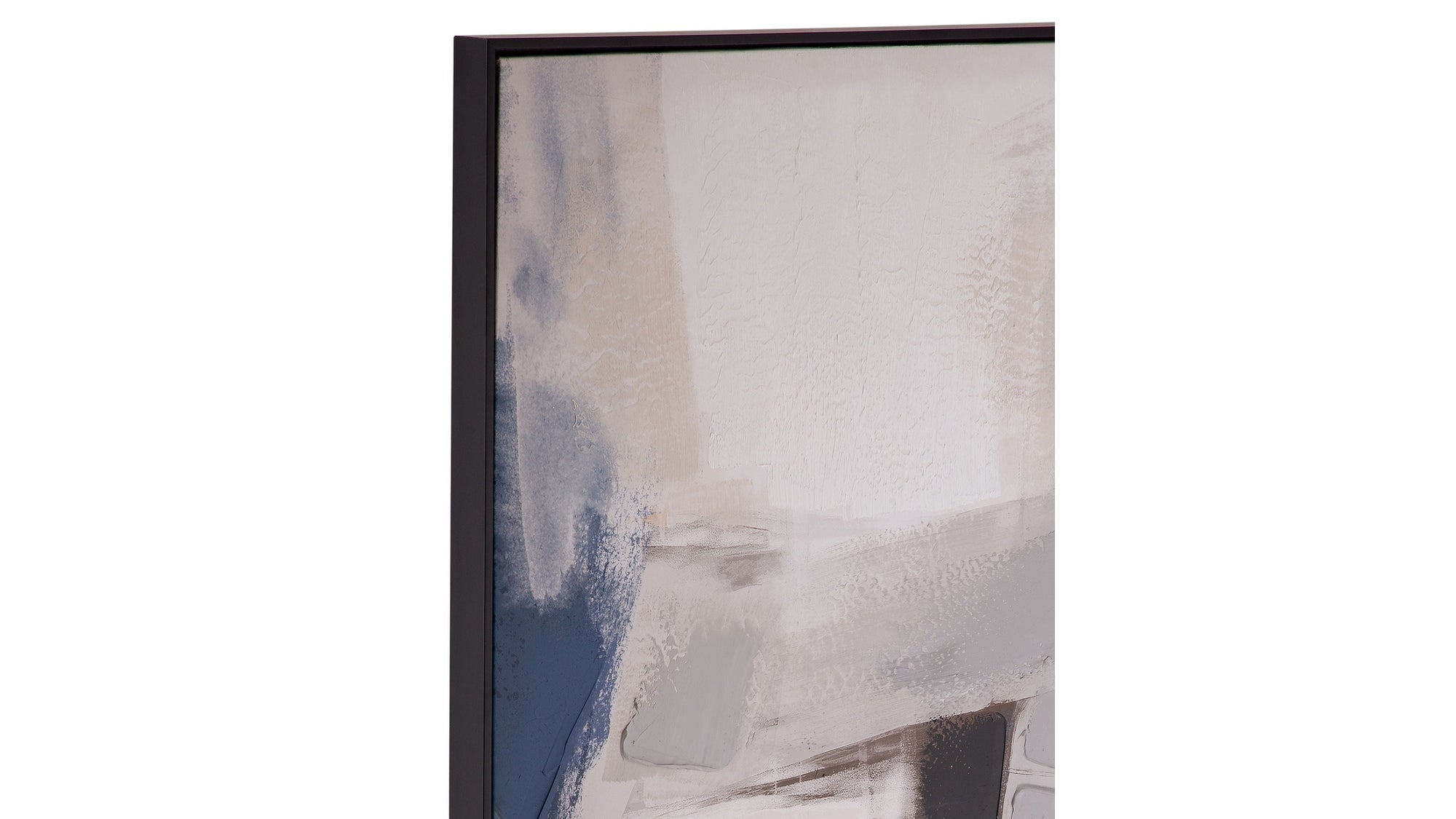 Denisa II Framed Canvas - Beige / Blue
