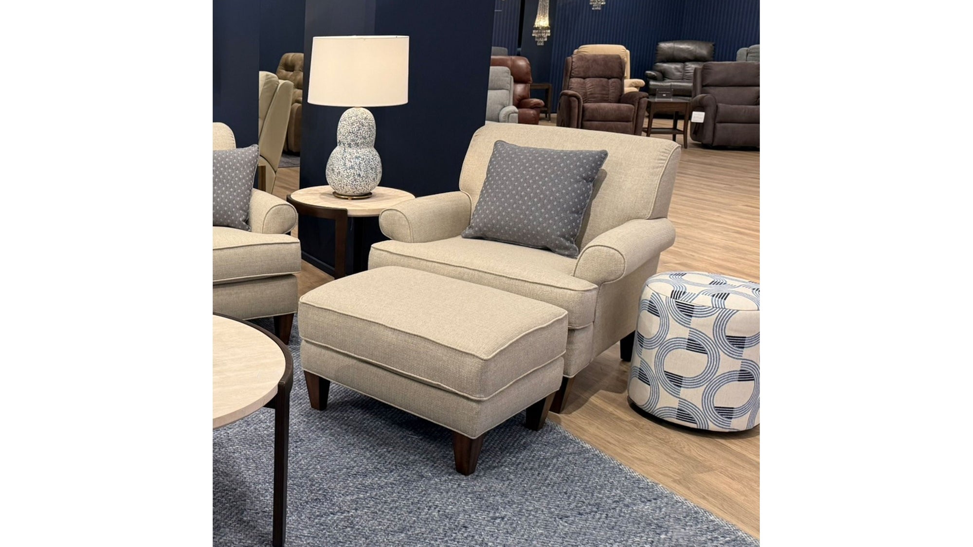 Venture - Fabric Ottoman