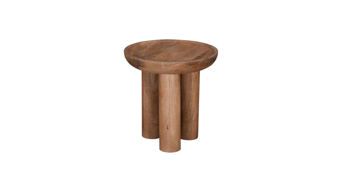 Blair - Round End Table - Dark Brown