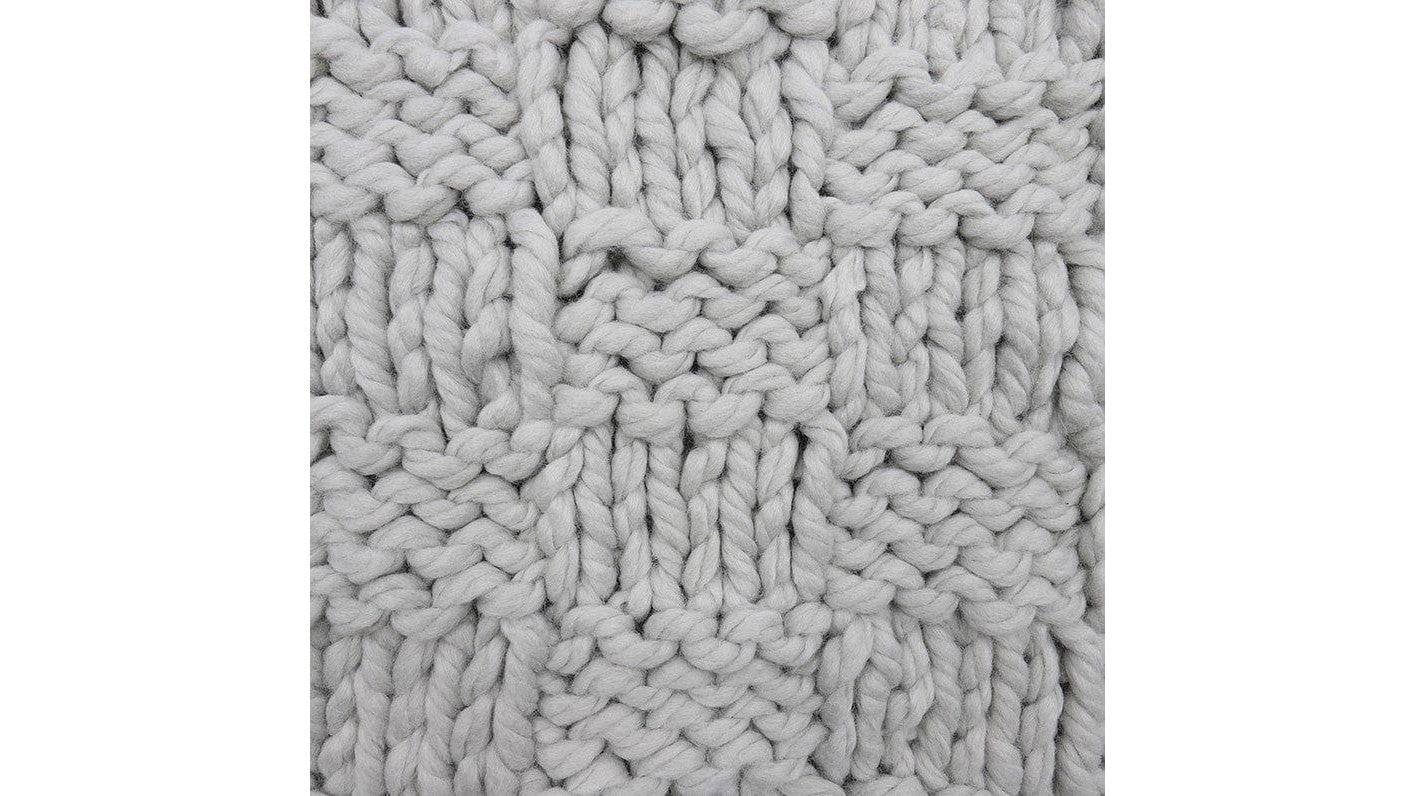 Chess Knit - Throw - Gray