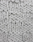 Chess Knit - Throw - Gray