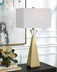 Arete - Modern Brass Table Lamp - Gold