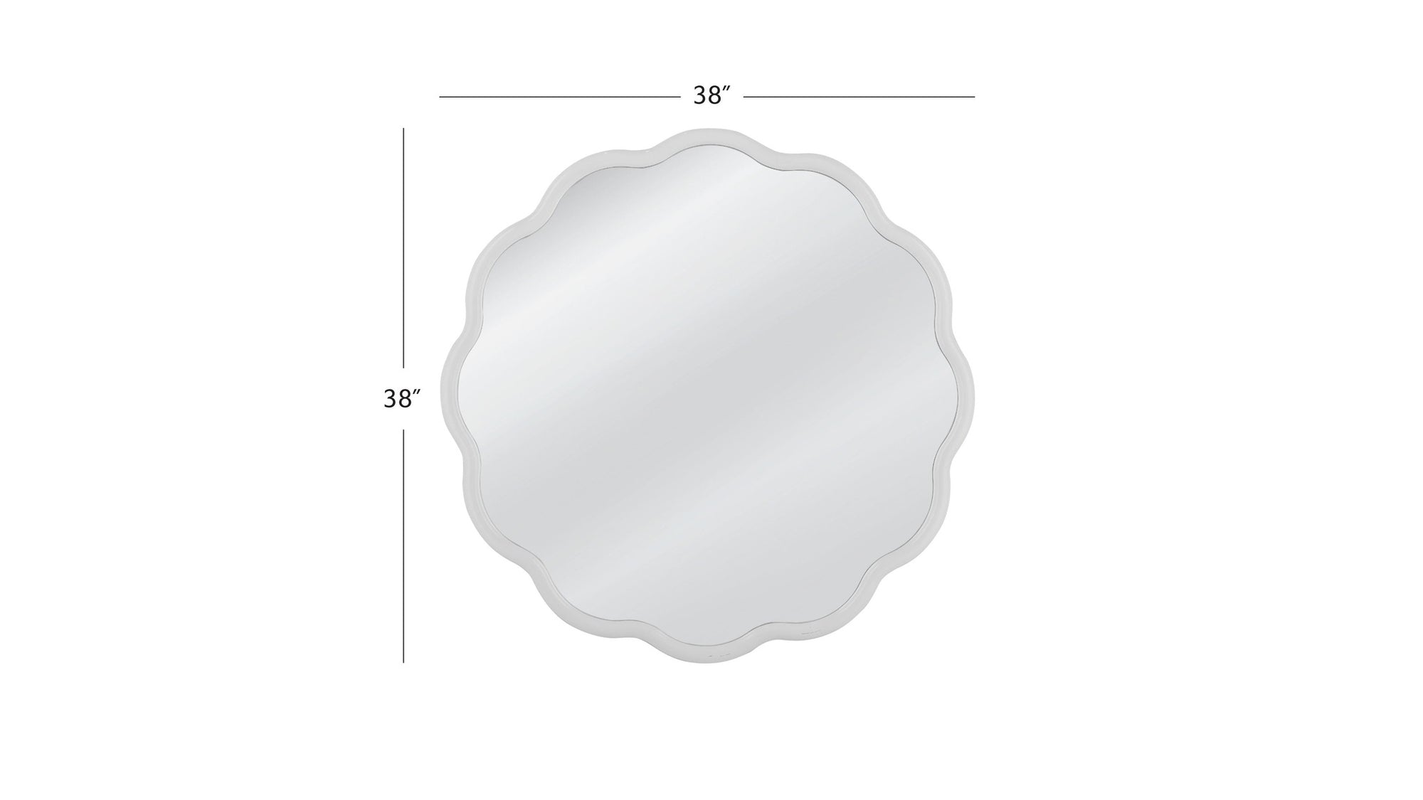 Azalea - Wall Mirror - White