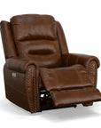 Oscar - Power Recliner With Power Headrest - Grizzly