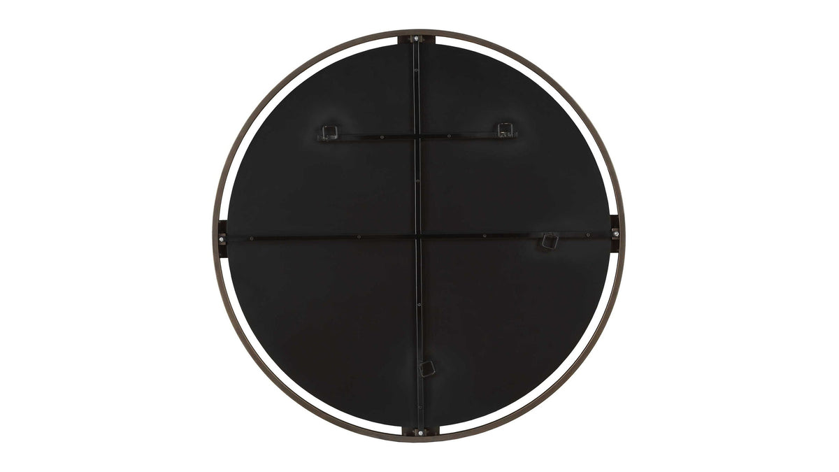 Cornelia - Black Round Mirror