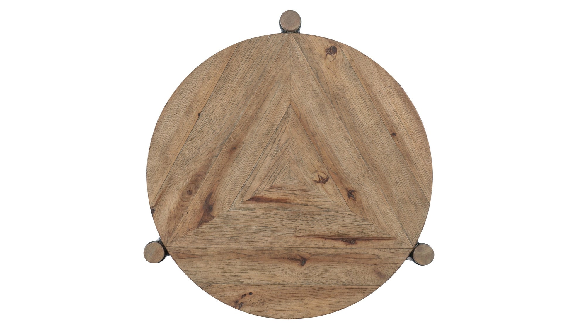 Vineyard Row - Round End Table - Light Brown