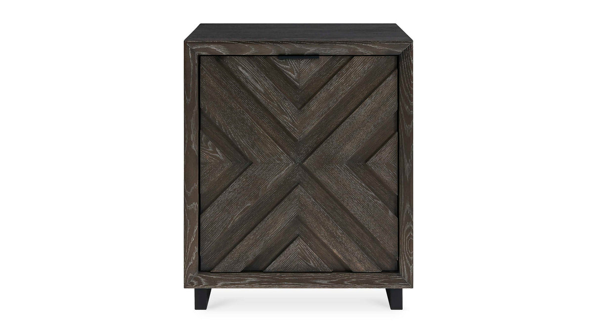 Barrett - Oak Cabinet - Dark Charcoal