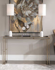 Cardew - Modern Console Table - Silver & Gold
