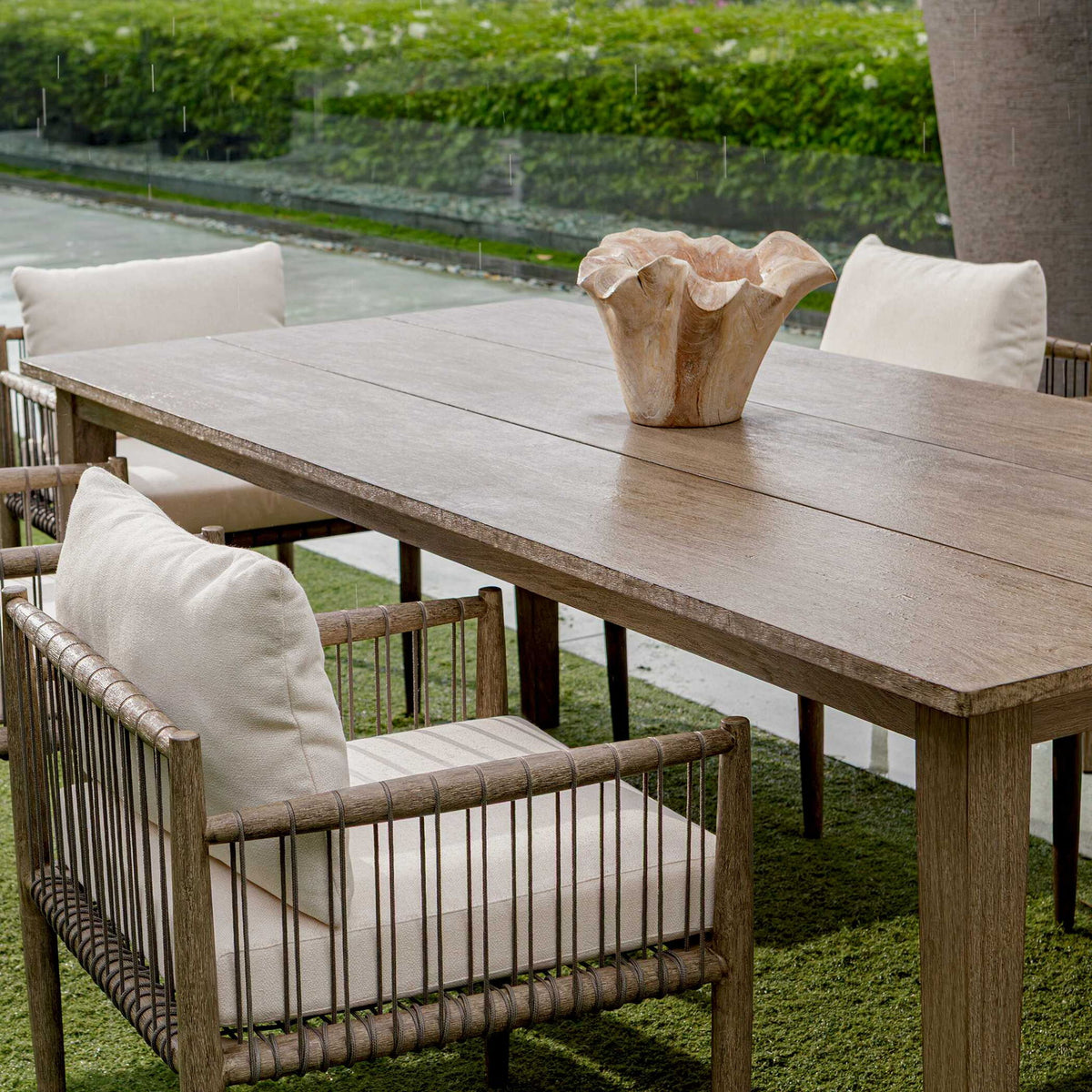 Teak Flow - Outdoor Bowl - Natural
