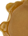 Golden Crest Ruffle - Indoor-Outdoor Bowl - Brown