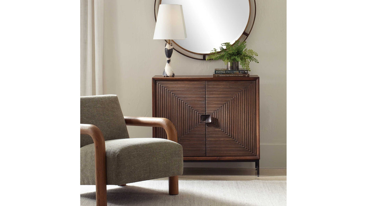 Bottom Line - 2 Door Wood Cabinet - Woodtone