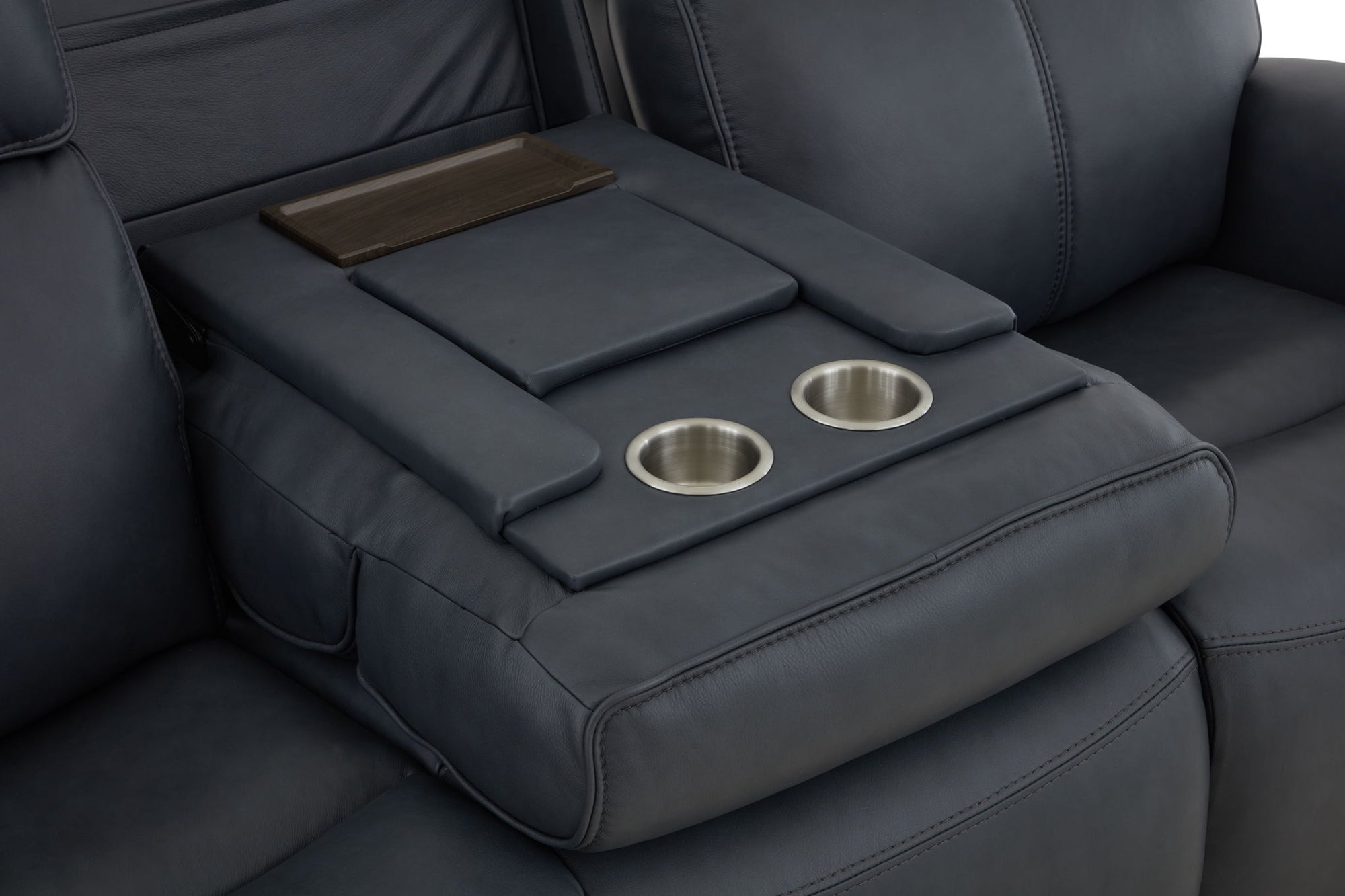 Warren - Power Reclining Sofa With Console, Power Headrest &amp; Lumbar