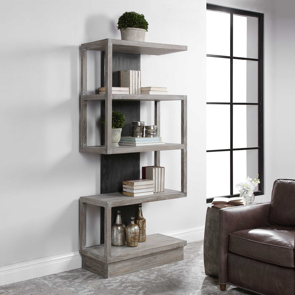 Nicasia - Modern Etagere - Silver