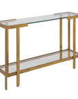 Kendrick - Glass Console Table - Gold