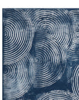 Framed Canvas Indigo Spiral - Gallery Wrapped