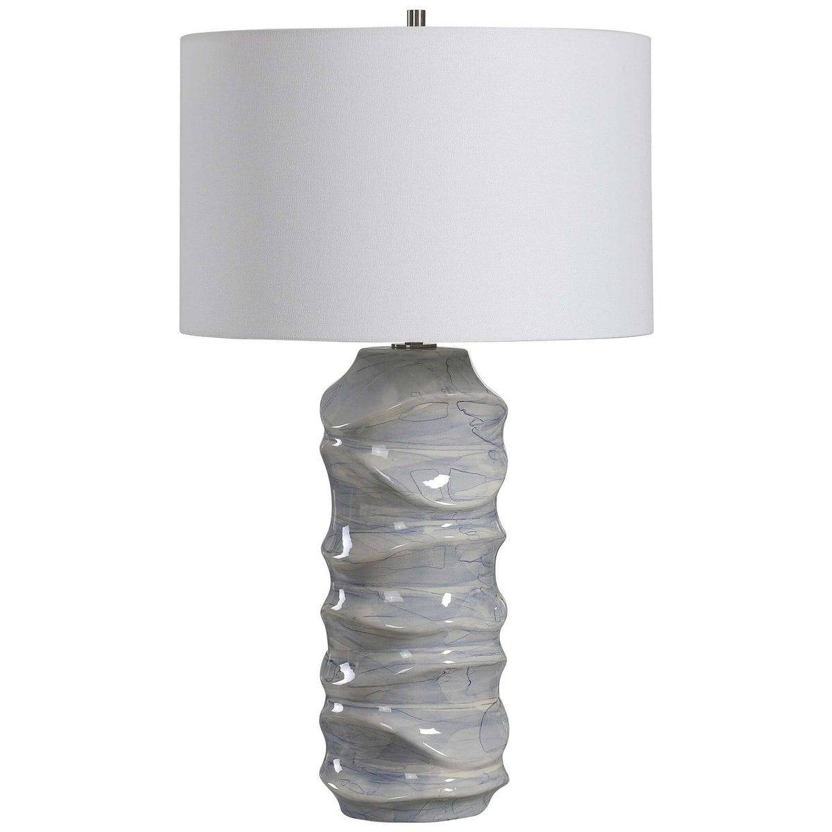 Waves - Table Lamp - Blue &amp; White