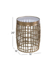 Harper - Accent Table - Antique Brass