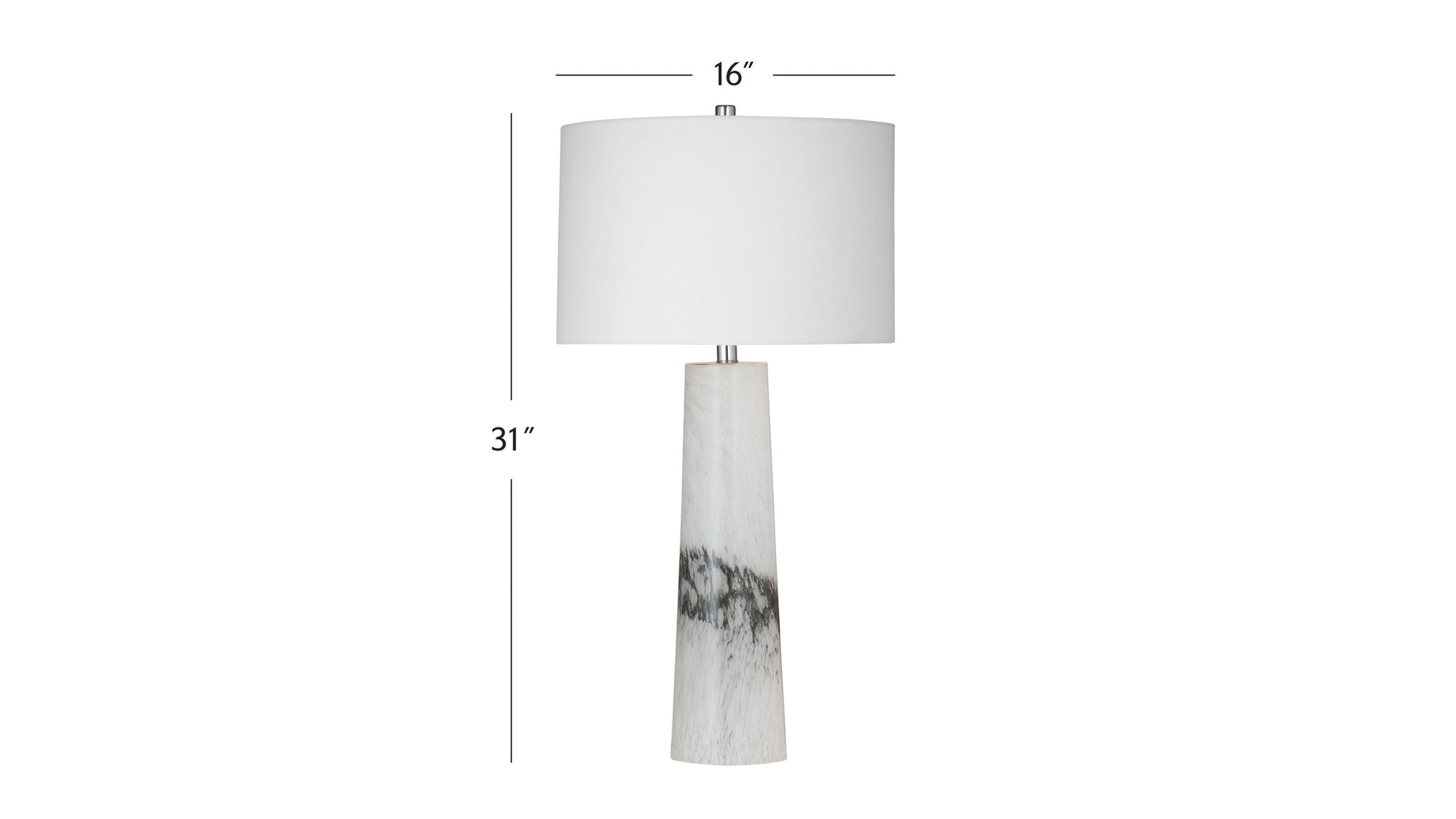 Medway - Table Lamp - White / Black