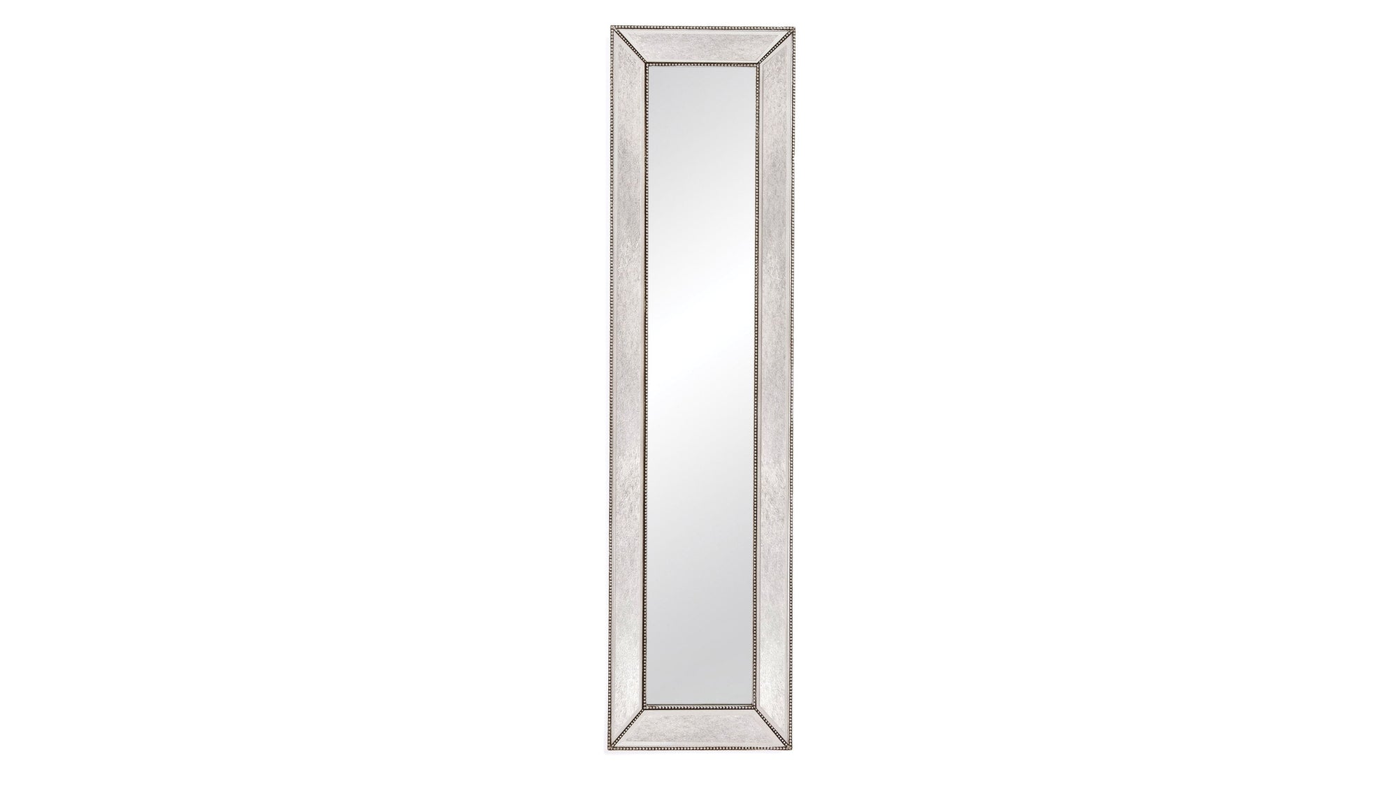 Beaded - Floor Mirror - Silver