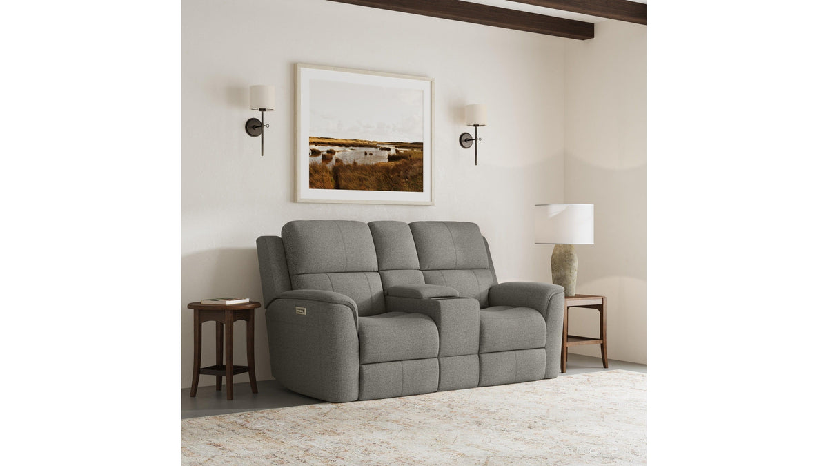 Henry - Power Reclining Loveseat With Console &amp; Power Headrests &amp; Lumbar