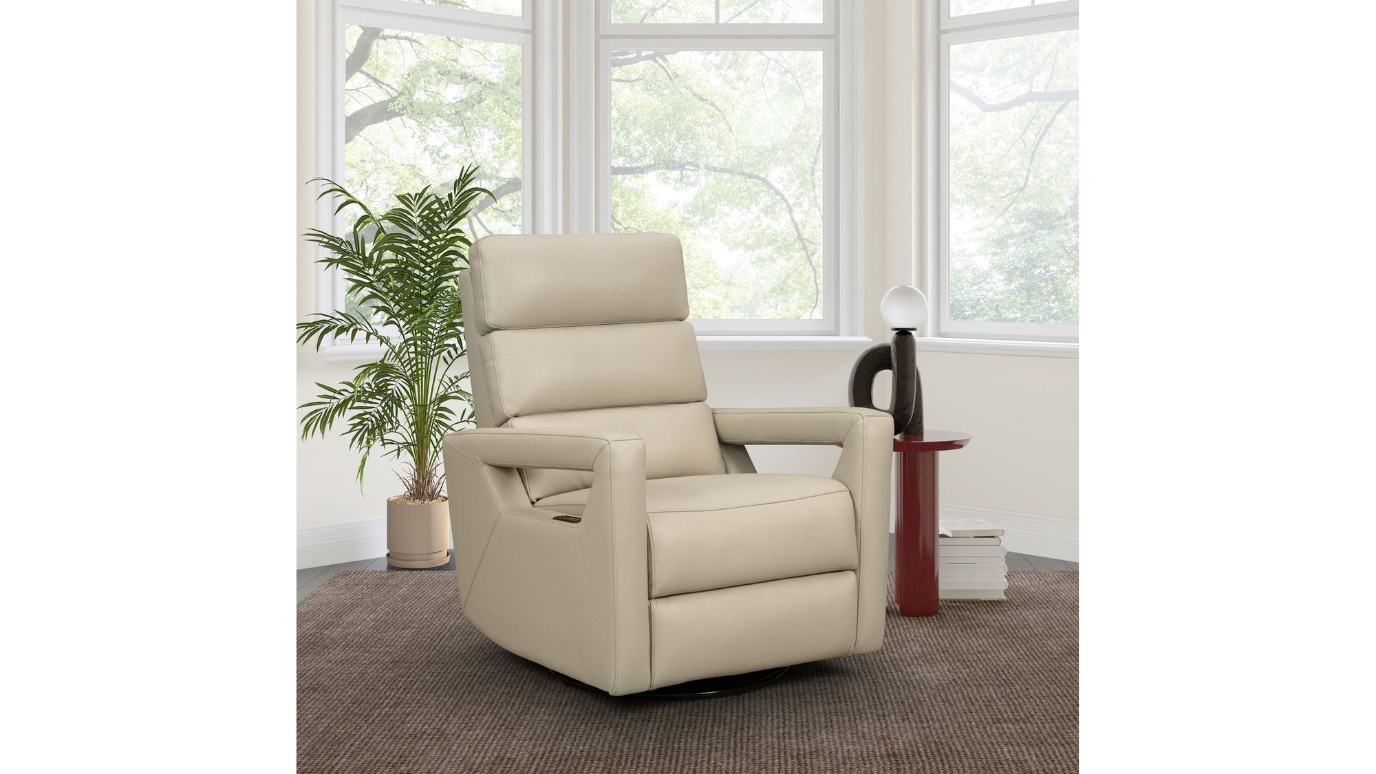 Jordan - Power Swivel Glider Recliner With Power Headrest