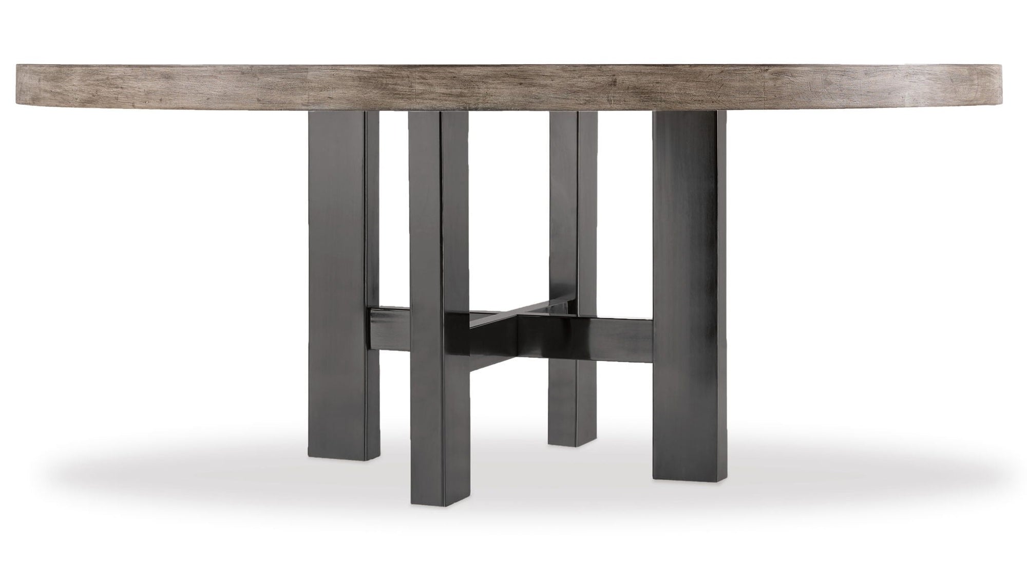 Curata - 72" Round Dining Table - Dark Gray