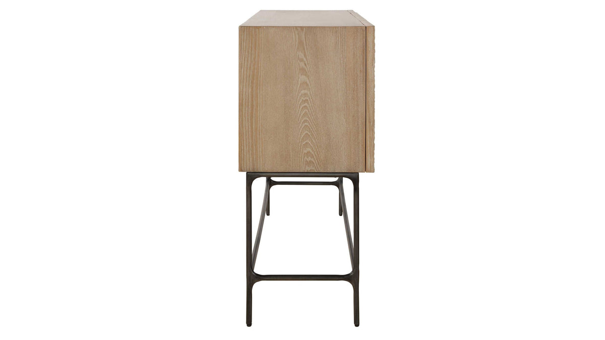 Lunar - 4 Door Elm Wood Cabinet
