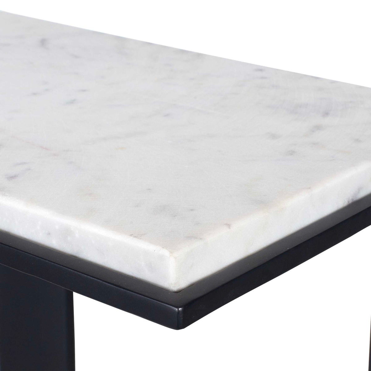 Kenora - Marble Accent Table - White