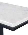 Kenora - Marble Accent Table - White