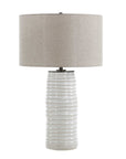 Barat - Ceramic Table Lamp - White
