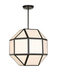 Hoi An - 4 Light Geometric Chandelier - Black
