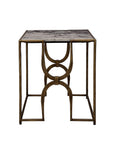 Sandra - End Table - Gray / Bronze