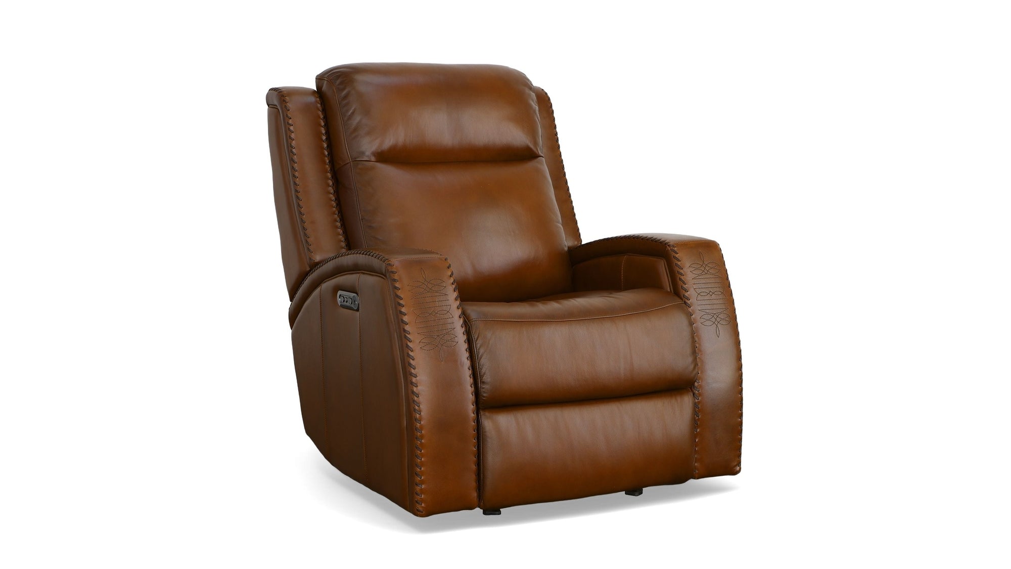 Mustang - Power Gliding Recliner With Power Headrest - Rust