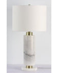 Savoy - Table Lamp - White / Brushed Gold