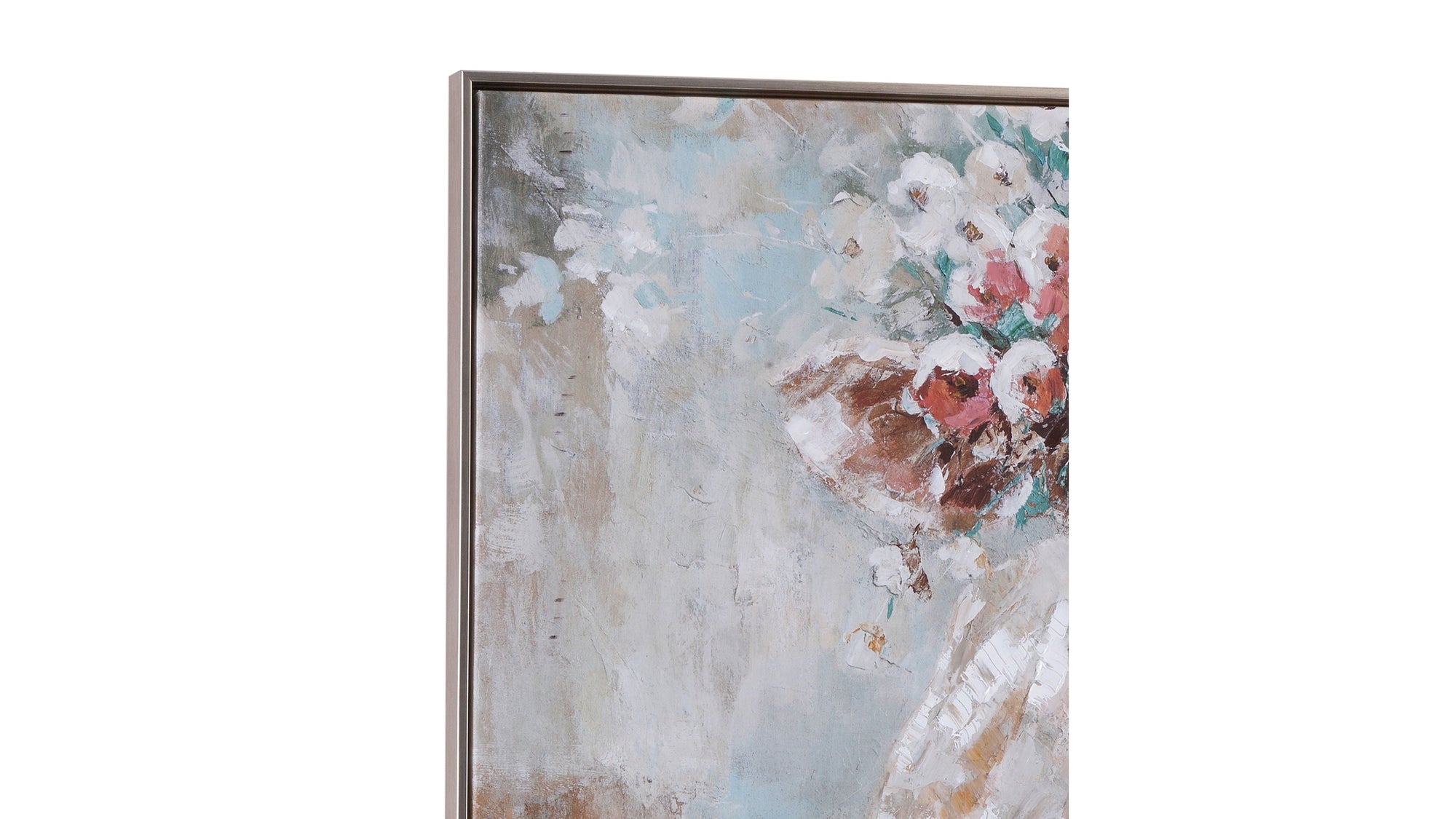 Southern Belle Framed Canvas - Gray
