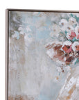 Southern Belle Framed Canvas - Gray