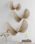 Coreograph - Antique Wall Decor (Set of 3) - Gold