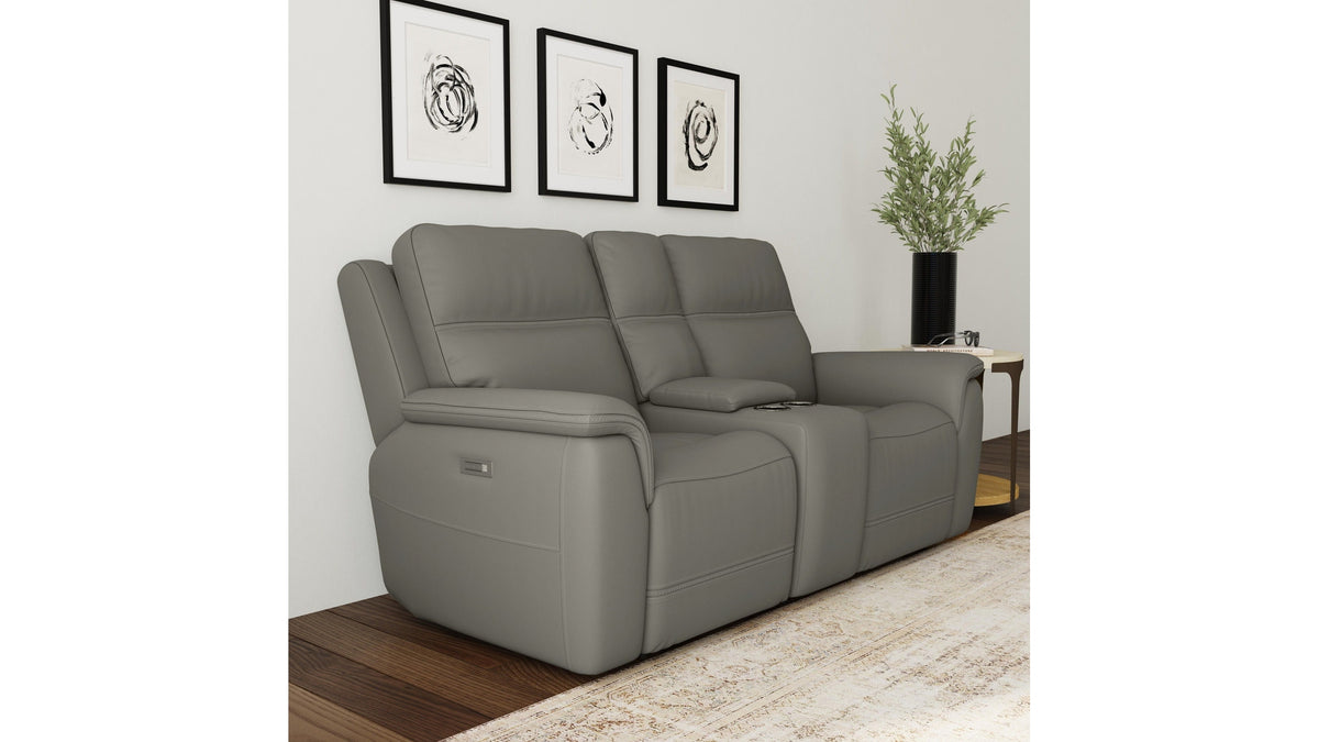 Sawyer - Power Reclining Loveseat With Console, Power Headrests, Lumbar
