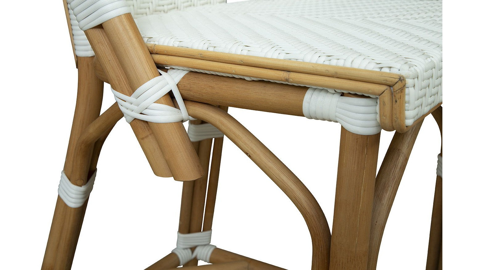 Jade - Counter Stool - White / Light Brown